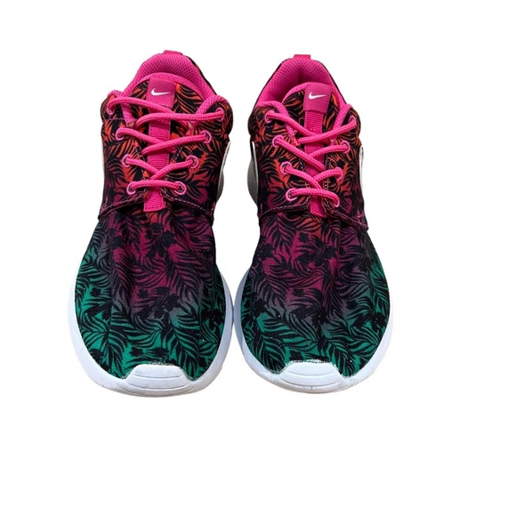 EUC NIKE ROSHE RUN Shoes PALM TREE FLORAL - Picture 5 of 5